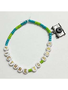 Taylor Swift Eras Tour Friendship Bracelet Picture To Burn Debut with charm
